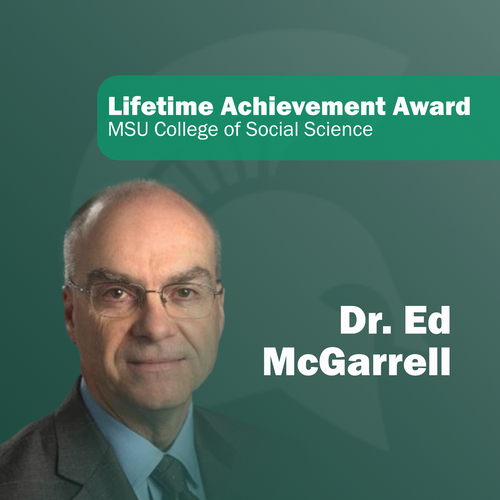 Dr. Ed McGarrell Receives Lifetime Achievement Award